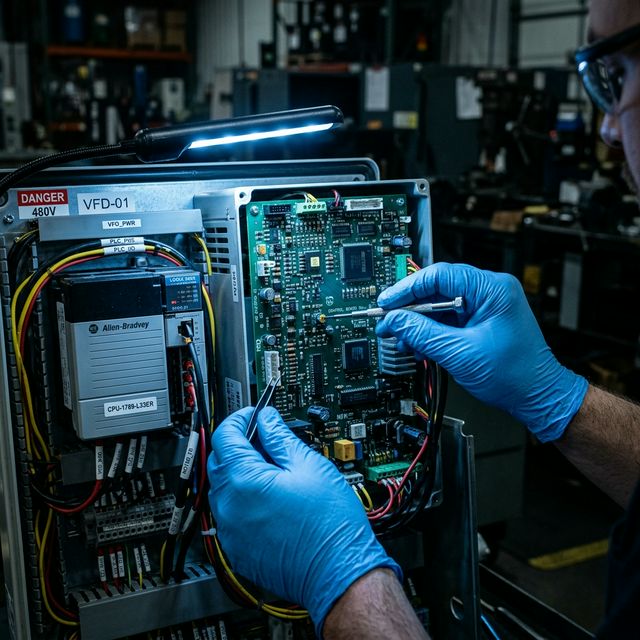Reparación de equipo electrónico industrial
